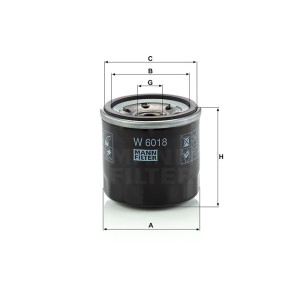 Фильтр масляный MANN-FILTER W 6018